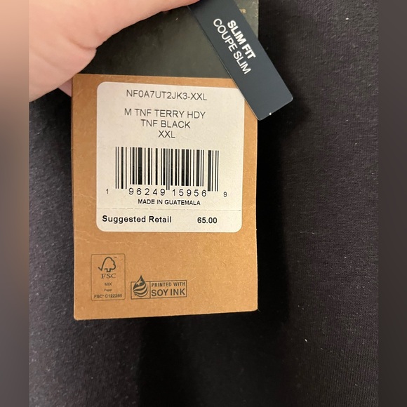 The North Face Men's North Face Terry Hoodie-NWT-size XXL - Picture 6 of 6